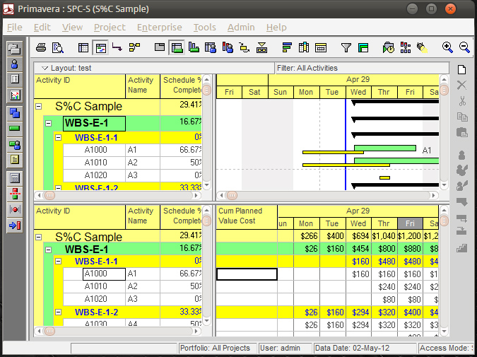 Oracle Primavera Schedule-Percent-Complete-Tutorial