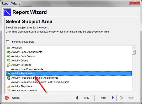 Oracle Primavera P6 Relationship Lag Report