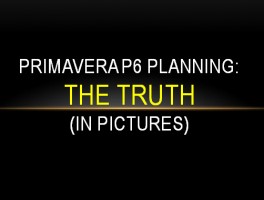 Primavera P6 Planning – the Truth in Pictures (fun)