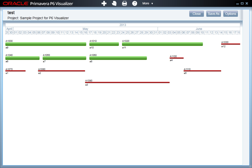 Primavera P6 Visualizer