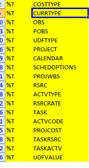 Understanding Primavera XER Files