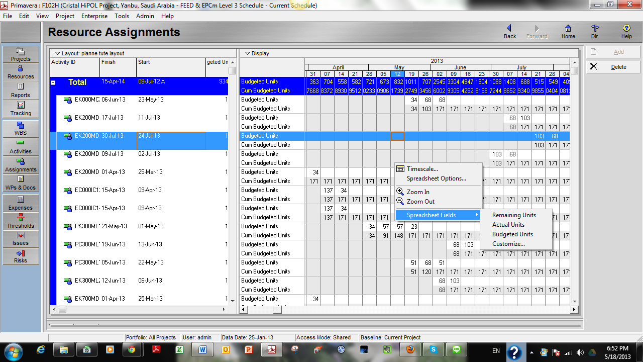 Step 4 - Choose spreadsheet fields