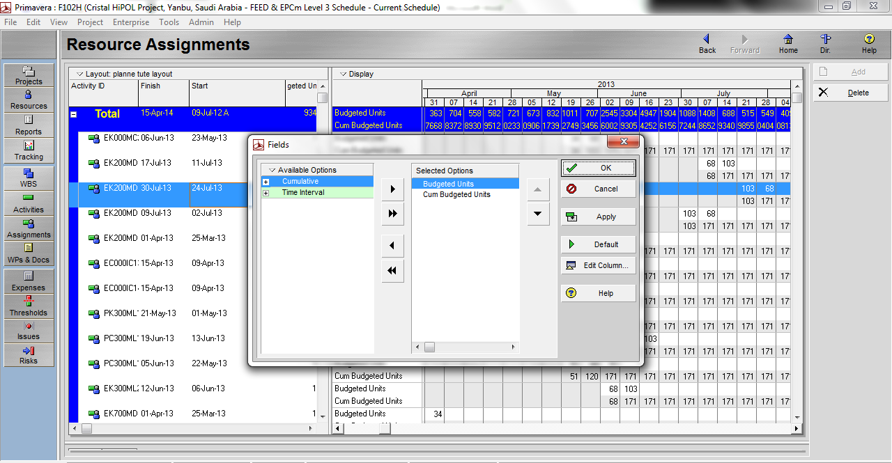 Step 4.1- Choose spreadsheet fields