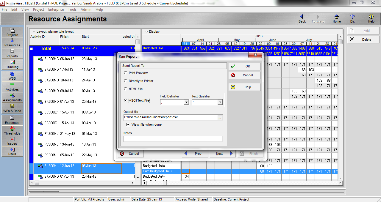Step 9 - Change the format of report