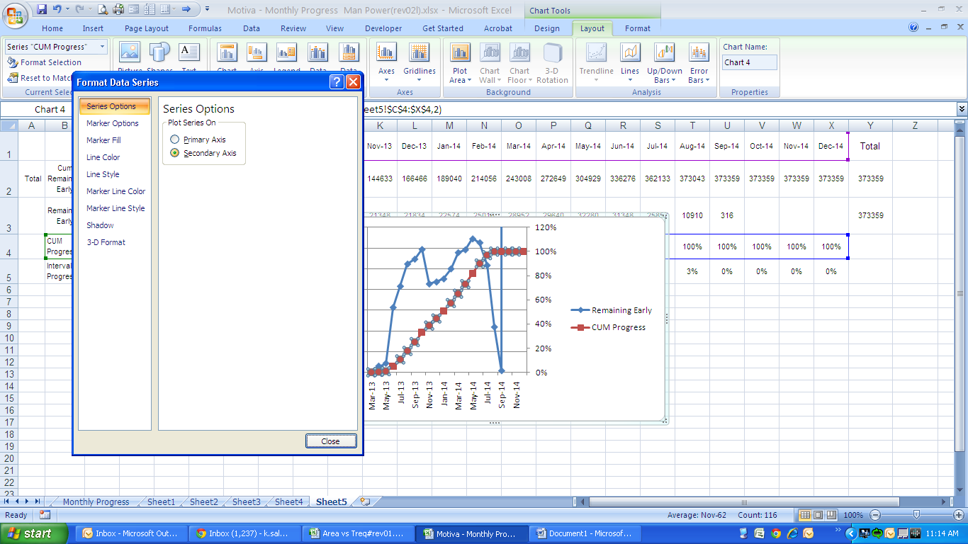 Step 7.1 - Select a Primary and Secondary S-Curve