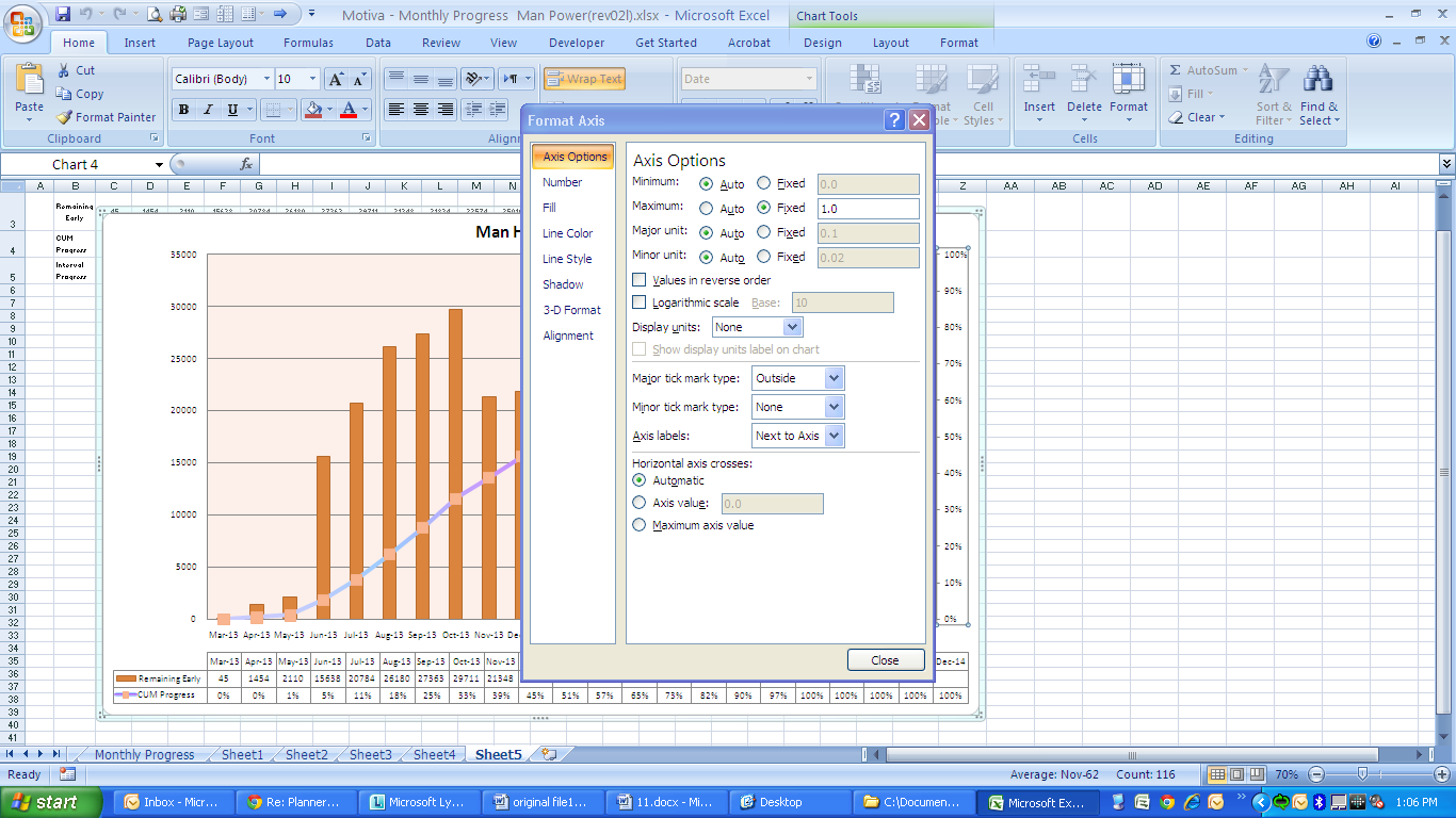 Step 9.1 - Adjust the Right-hand Vertical Axis