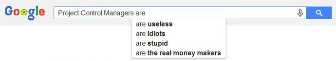 Google autocomplete project managers are