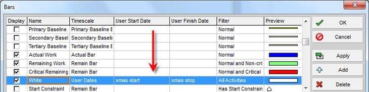 gantt chart xmas wreath prrimavera p6