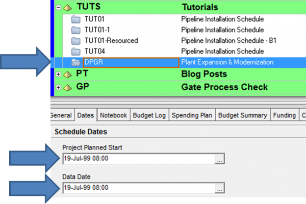 Schedule as at Planned Start