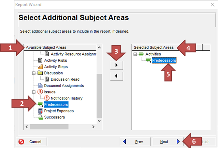 How To Create a Predecessors Report in Primavera P6