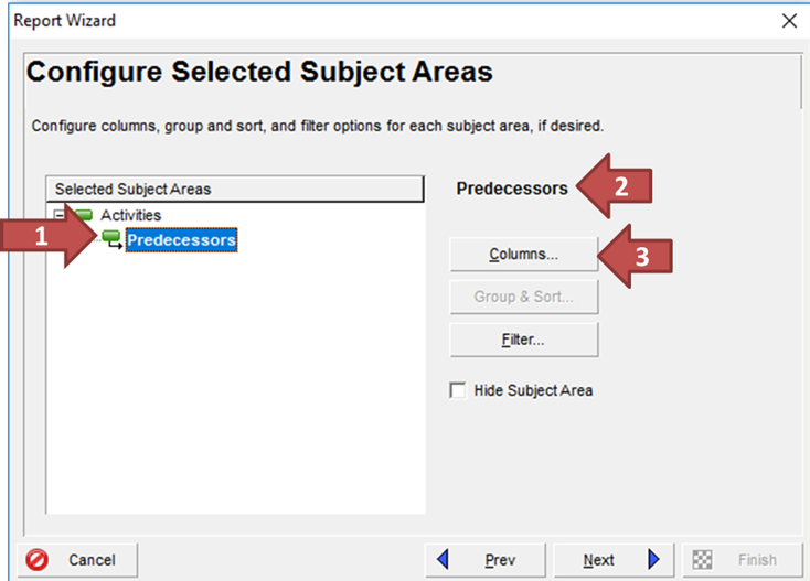 How To Create a Predecessors Report in Primavera P6