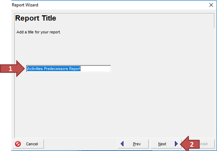 How To Create a Predecessors Report in Primavera P6