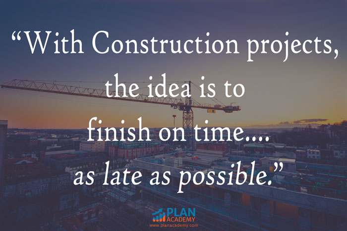 construction project late as possible quote