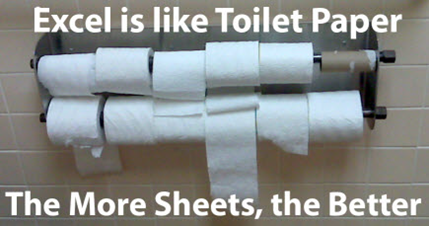 excel is like toiletpaper