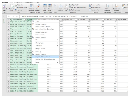 Importing a CSV File into Excel Using Power Query Step 11