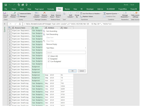 Importing a CSV File into Excel Using Power Query Step 12