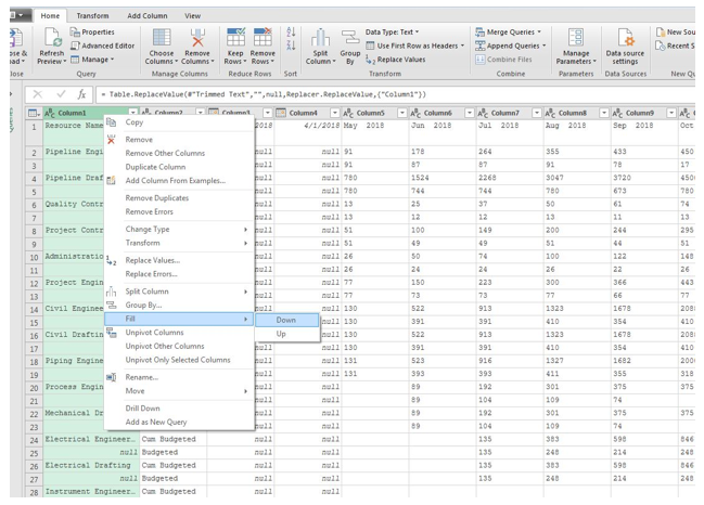 Importing a CSV File into Excel Using Power Query Step 8