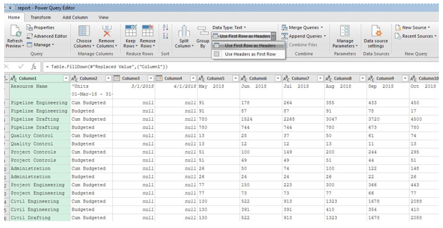 Importing a CSV File into Excel Using Power Query Step 9
