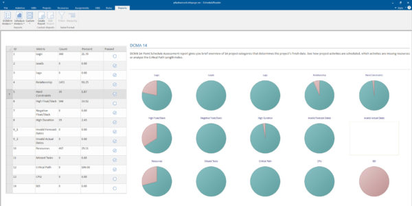 schedulereader dcma 14 point analysis