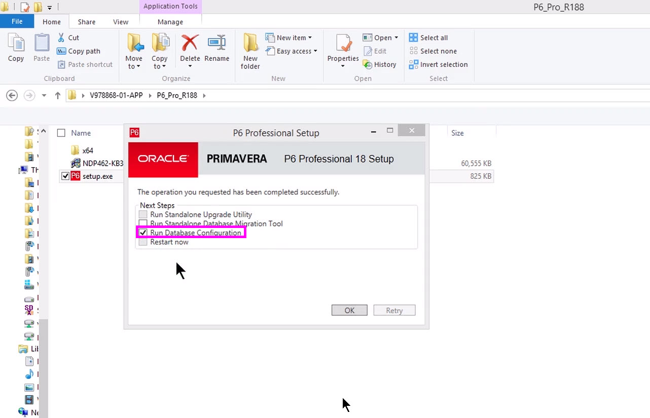 primavera p6 télécharger installer db config