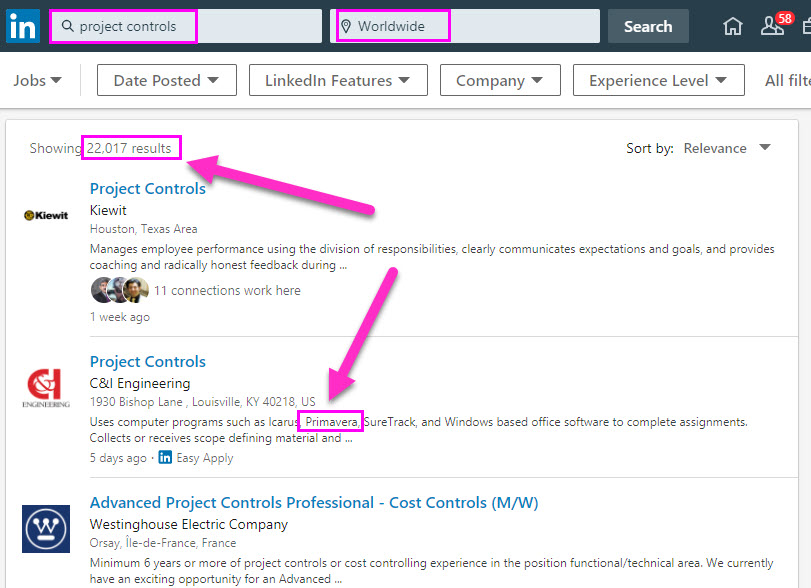 linkedin-project-controls-jobs
