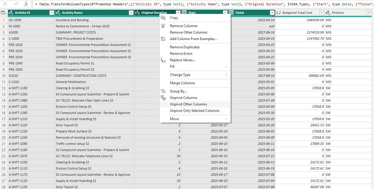 power bi transform your data