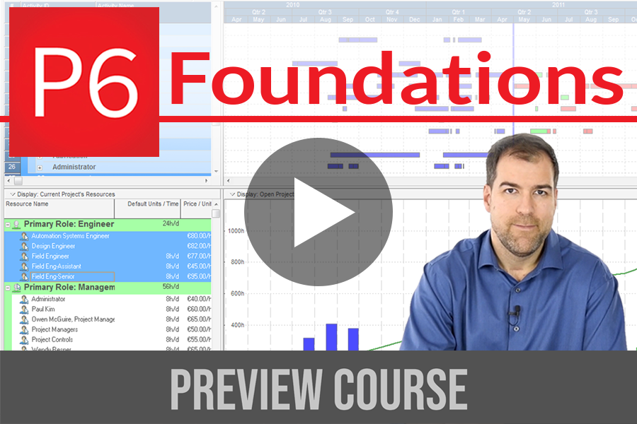 primavera p6 foundations online course preview