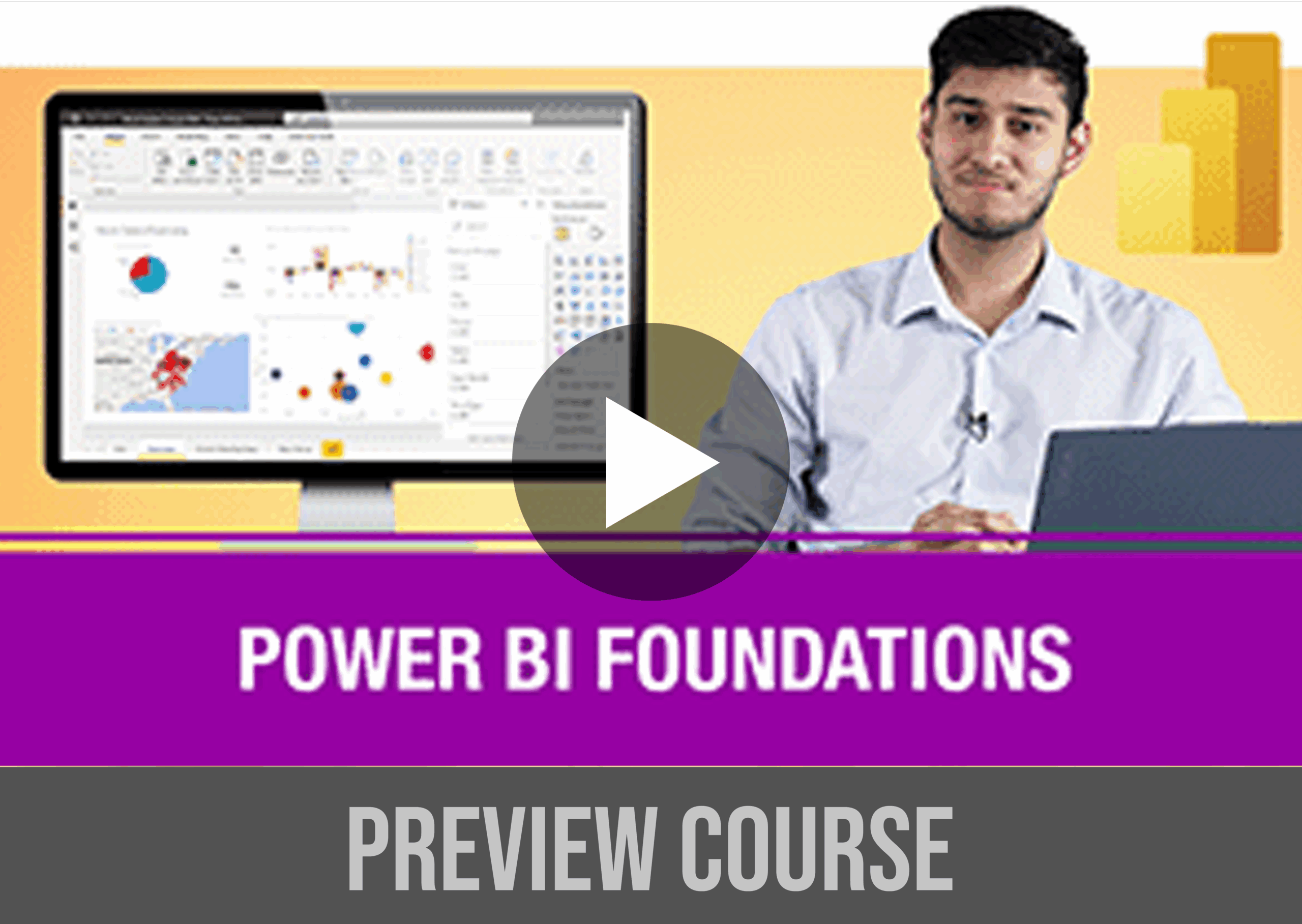 power bi foundations online course preview