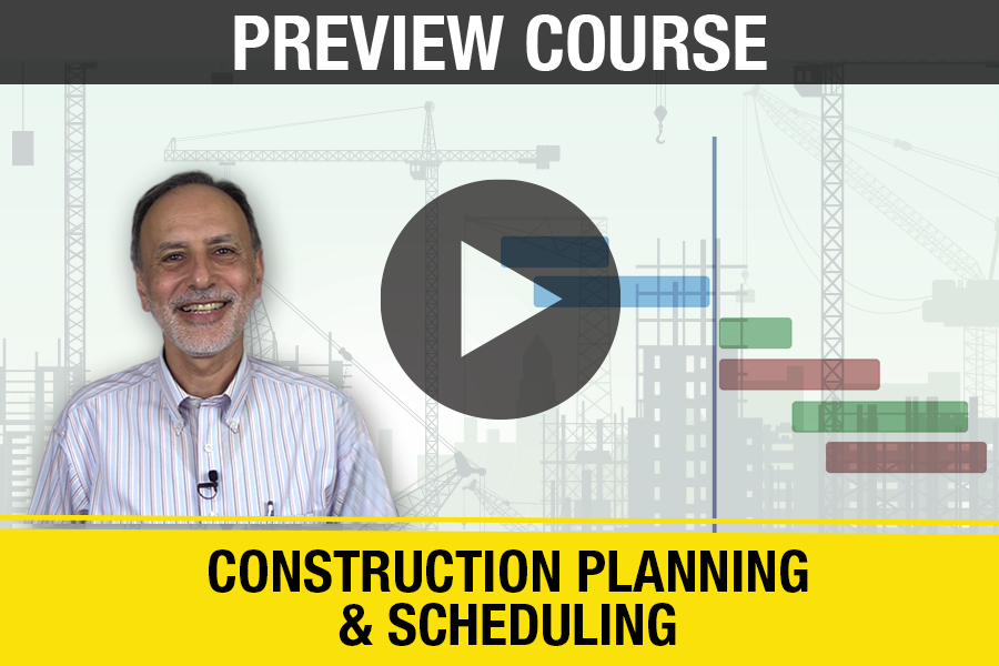 construction planning scheduling course preview